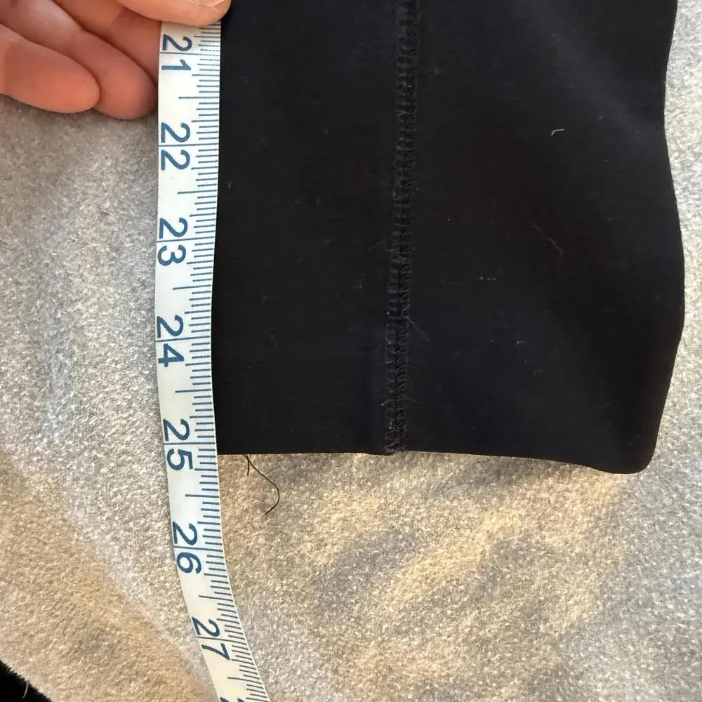 J.CREW Pixie Black Ponte Legging‎ Pencil Pants Back Zipper Wms SZ 2R Preppy